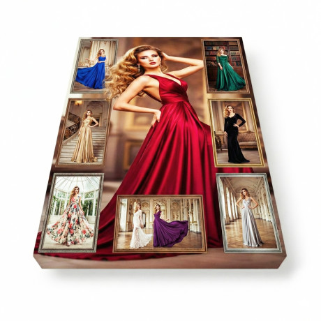 Fotokoláž ze zaslaných fotografií, tisk na plátno, fotoobraz, fotoplátno