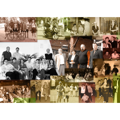 Fotokoláž ze zaslaných fotografií, tisk na fotopaír - fotografie