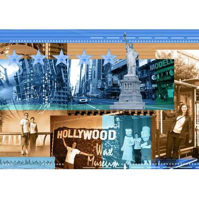 Fotokoláž ze zaslaných fotografií, tisk na fotopaír - fotografie