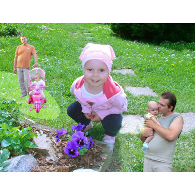 Fotokoláž ze zaslaných fotografií, tisk na fotopaír - fotografie