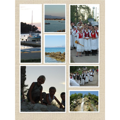 Fotokoláž ze zaslaných fotografií, tisk na fotopaír - fotografie