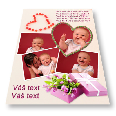 Fotokoláž ze zaslaných fotografií, tisk na fotopaír - fotografie
