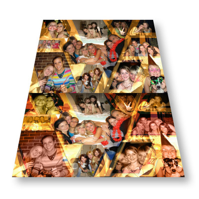 Fotokoláž ze zaslaných fotografií, tisk na plátno, fotoobraz, fotoplátno