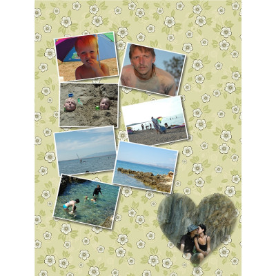 Fotokoláž ze zaslaných fotografií, tisk na kapa desku, fotoobraz