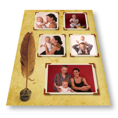 Fotokoláž ze zaslaných fotografií, tisk na kapa desku, fotoobraz