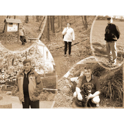 Fotokoláž ze zaslaných fotografií, tisk na hliníkovou desku Dibond, fotoobraz