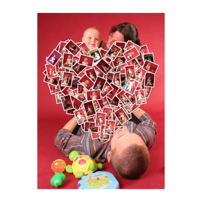 Fotokoláž ze zaslaných fotografií, tisk na plátno, fotoobraz, fotoplátno