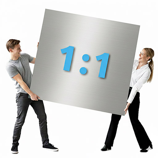 Čtvercové fotobrazy na hliníkové desce 