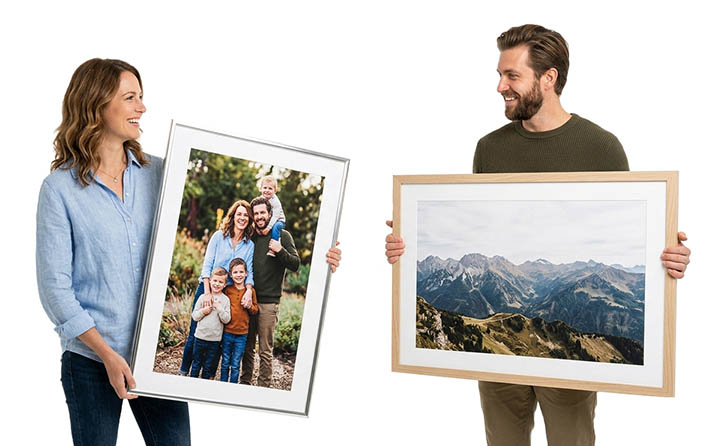 Rámování - hliníkové a dřevěné profily