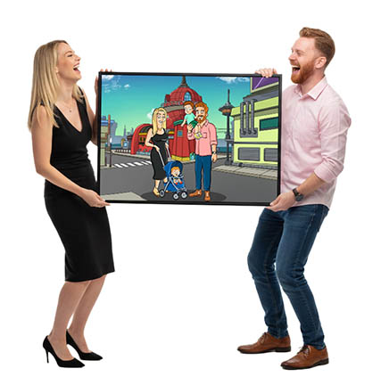 Portré podle fotografie - seriál Futurama