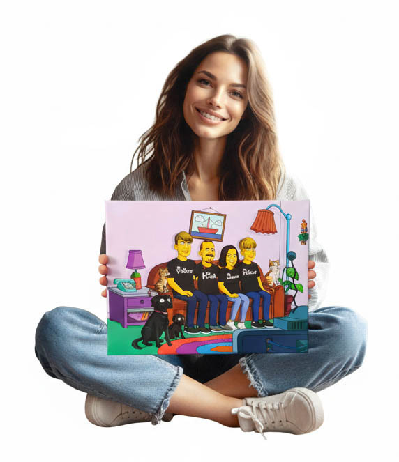 Fotoobraz Simpsonovi z fotky