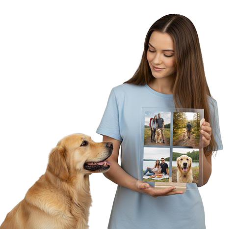 Tisk na sklo - koláž